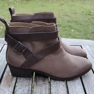 Splendid Leather Brown Booties 8M